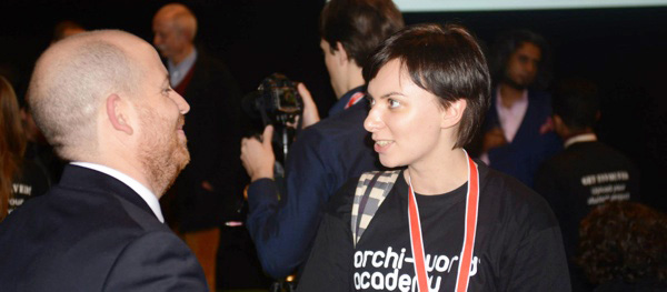 Mr Juan Manuel Herranz and Student Viktoriia Kuripka