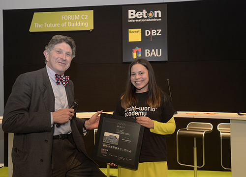 Mr Philipppe Samyn and Student Joyce Stijnen